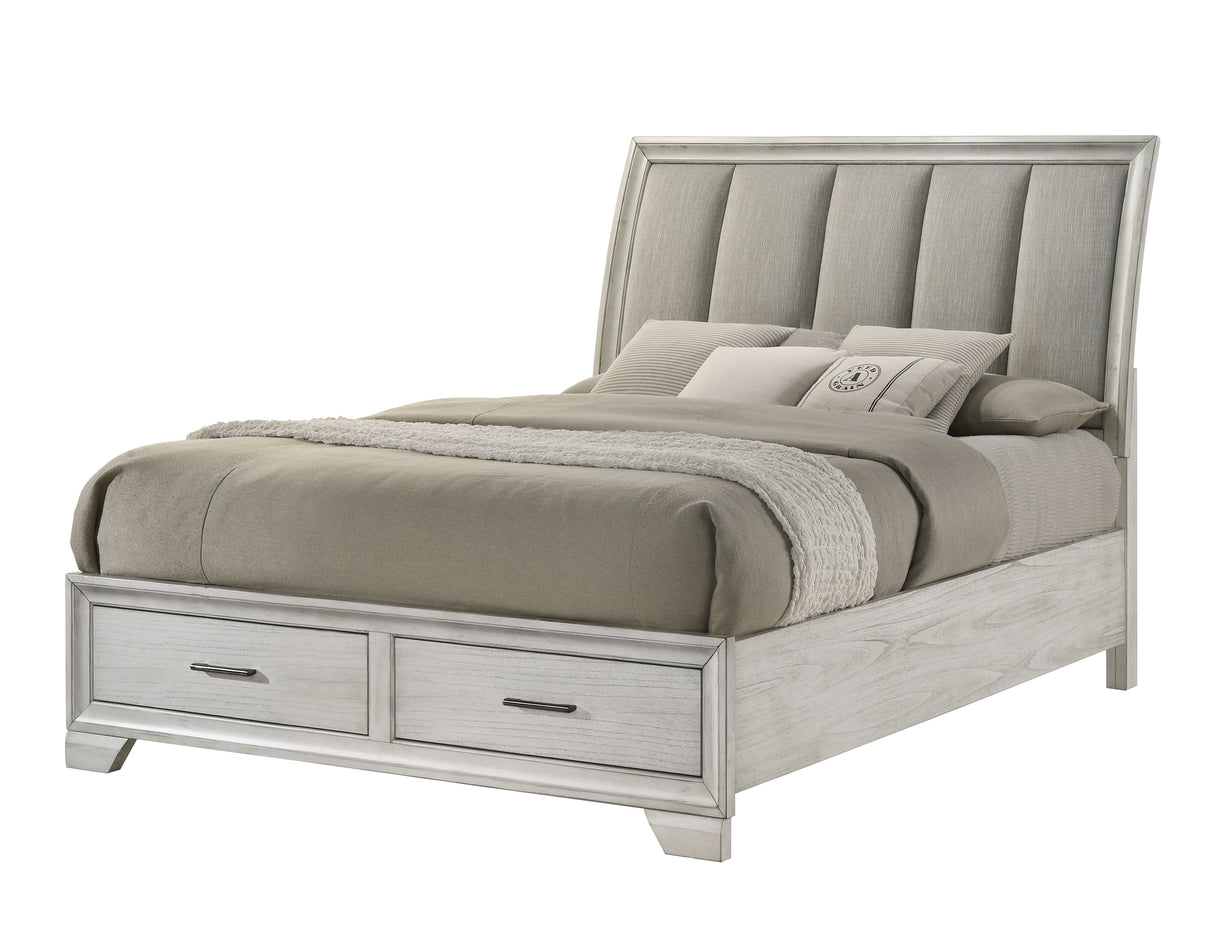 Jaymes White Mist Bedroom Group Queen bed