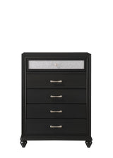 Lila Black Bedroom Group chest
