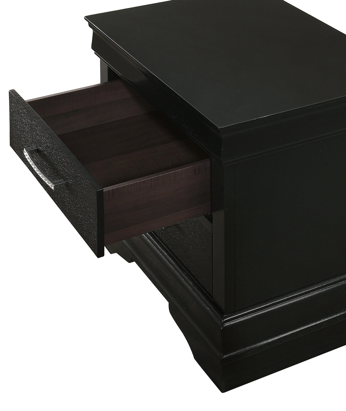 Amalia Black Bedroom Group nightstand