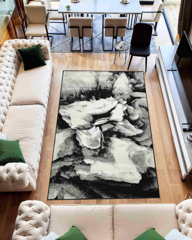 Marble Area Rug 10050 Grey