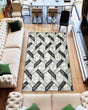 Marble Area Rug 10056 Grey