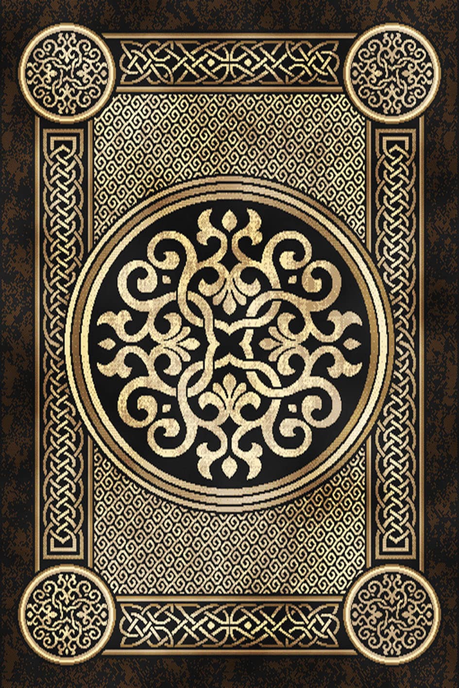 Momento Area Rug 10384 Black