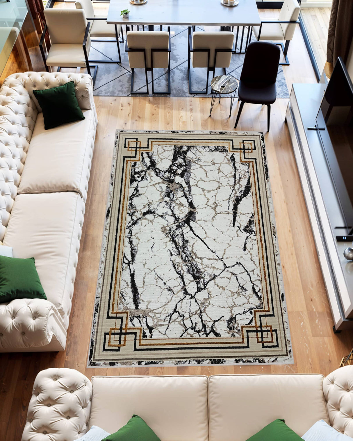 Marble Area Rug 1041 Beige
