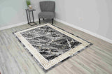 Marble Area Rug 1042 Black