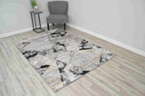 Marble Area Rug 1043 Black