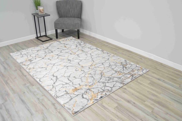Marble Area Rug 1044 Grey