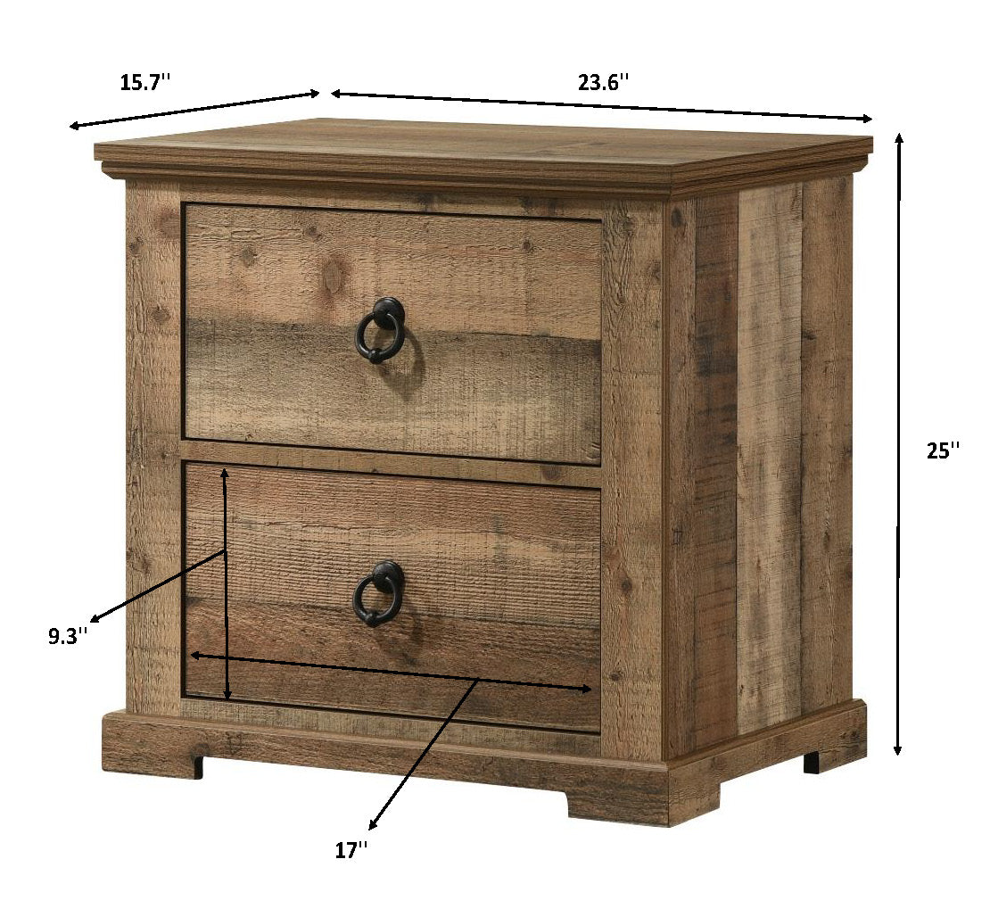 Ella-Mae Bedroom Reclaimed Natural nightstand