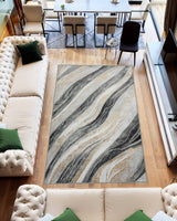 Marble Area Rug 1061 Grey