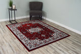 Star Area Rug 1101 Burgundy
