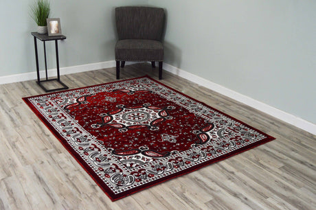 Star Area Rug 1101 Burgundy
