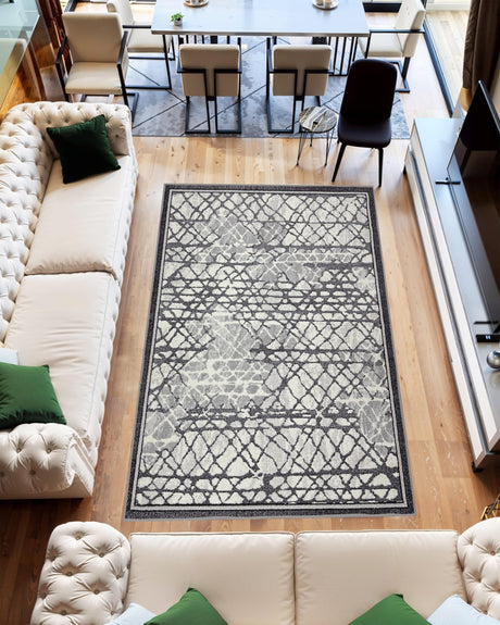 Star Area Rug 1103 Grey