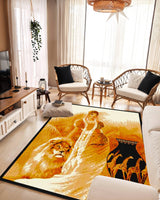 Star Area Rug 1108 Lady With Lion