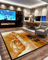Star Area Rug 1108 Lady With Lion