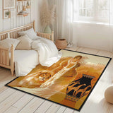 Star Area Rug 1108 Lady With Lion