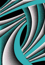 Premium Area Rug 11219 Turquoise