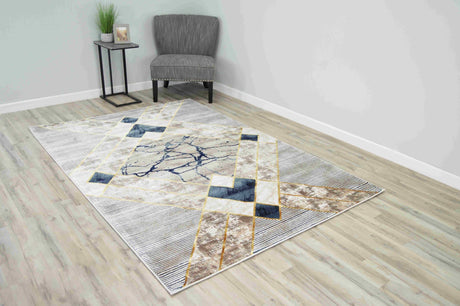 Luxury Area Rug 1131 Navy