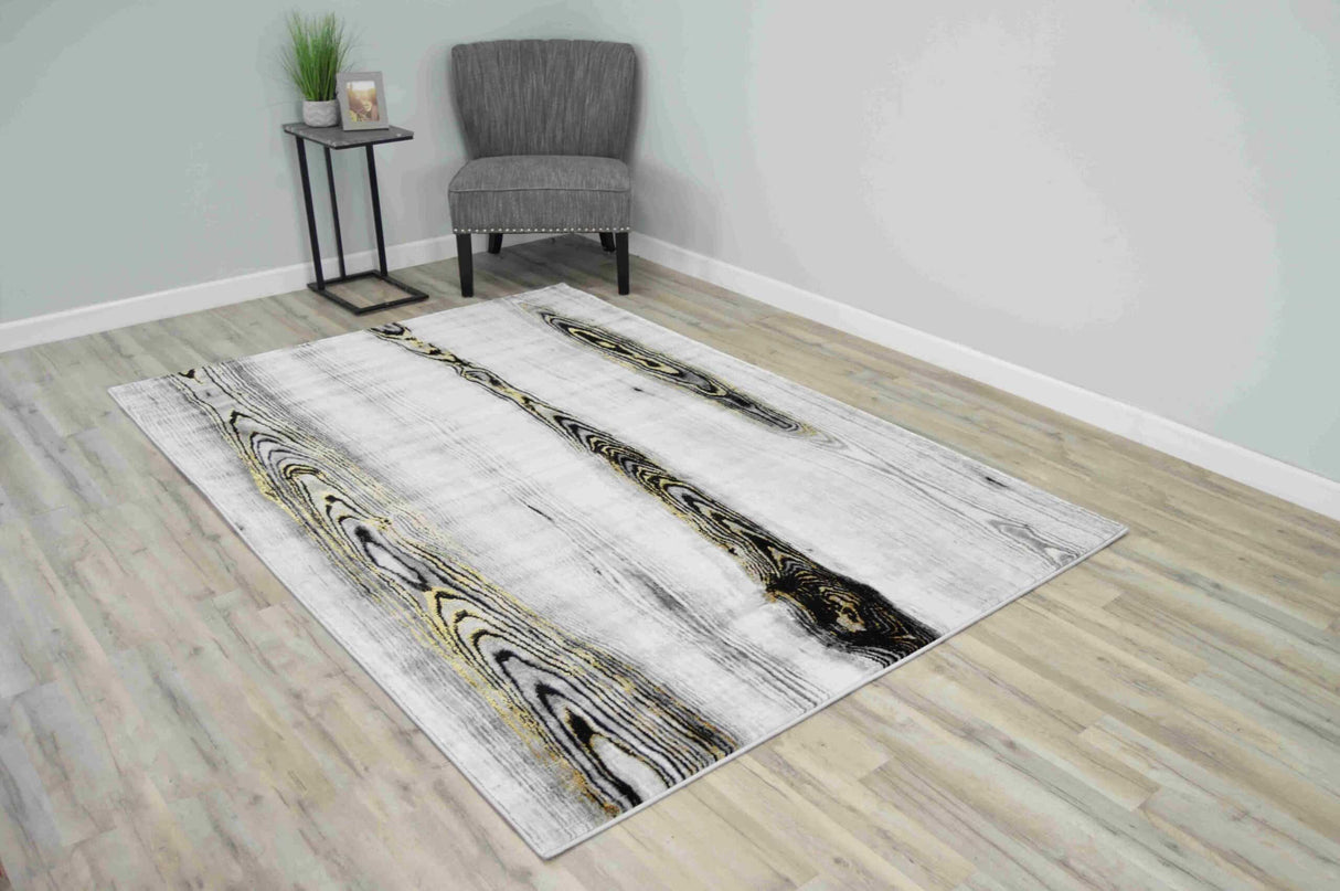 Luxury Area Rug 1134 Black