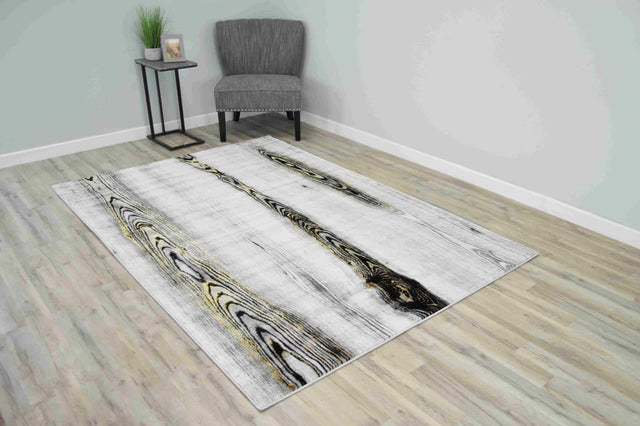 Luxury Area Rug 1134 Black