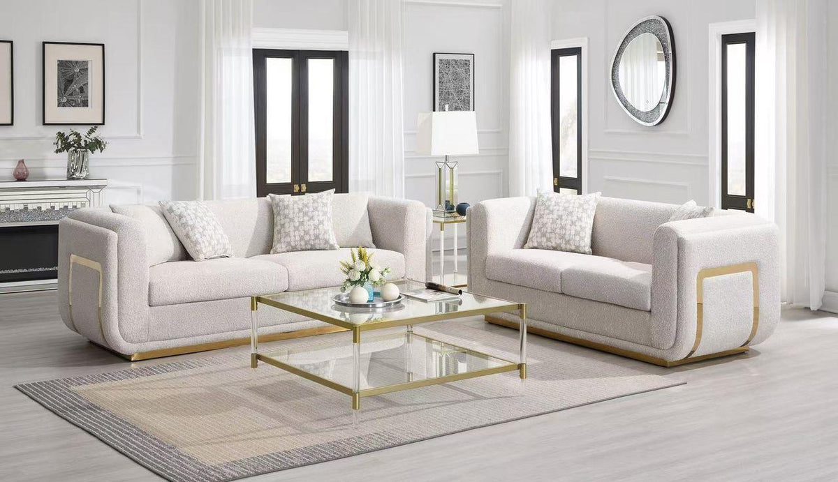 L319 Living Room Set - Cream
