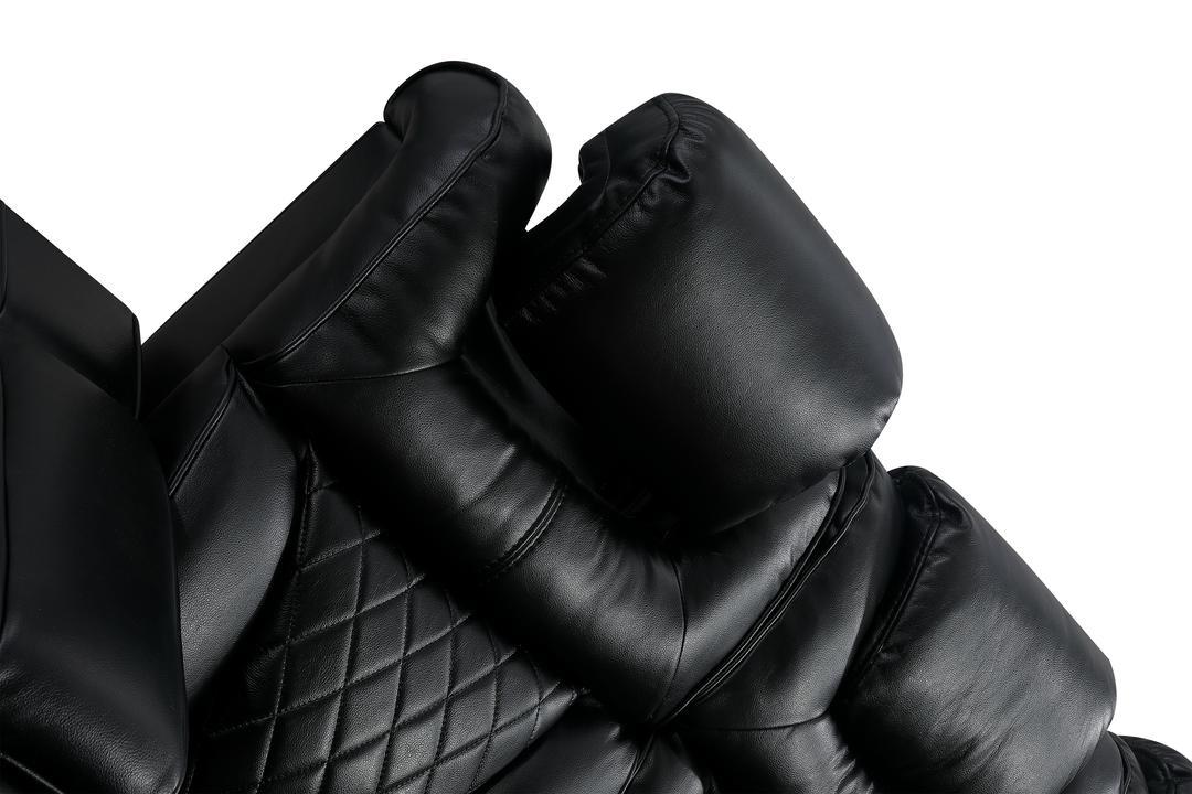 Braden (Power) Living Room Set - Black