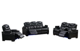 Braden (Power) Living Room Set - Black
