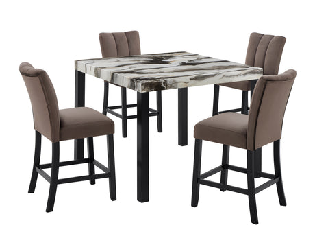 Vega Faux Marble Ct Height Dining