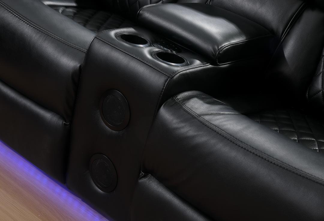 Braden (Power) Chair, Sofa, Love Seat - Black