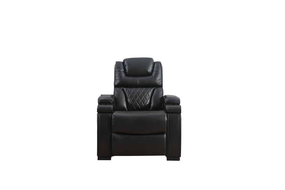 Braden (Power) Living Room Set - Black