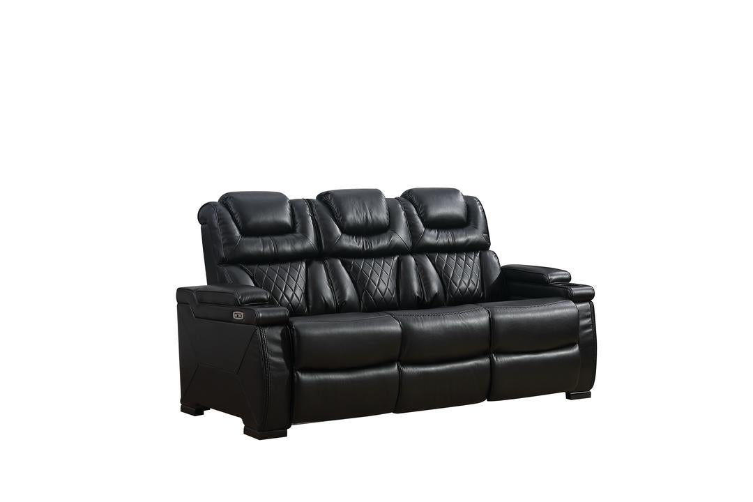 Braden (Power) Chair, Sofa, Love Seat - Black