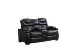 Braden Black Loveseat