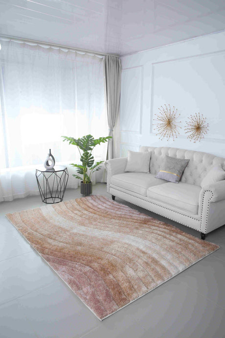 Natalia Shaggy Rug Beige