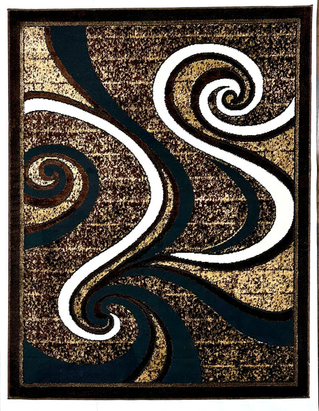 Star Area Rug 1308 Brown