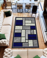 Star Area Rug 1309 Navy
