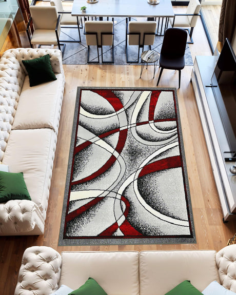 Star Area Rug 1310 Red