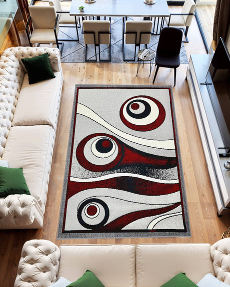 Star Area Rug 1311 Red