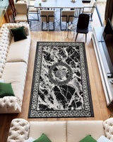 Star Area Rug 1313 Black