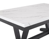 VANCE FAUX MARBLE DINING TABLE