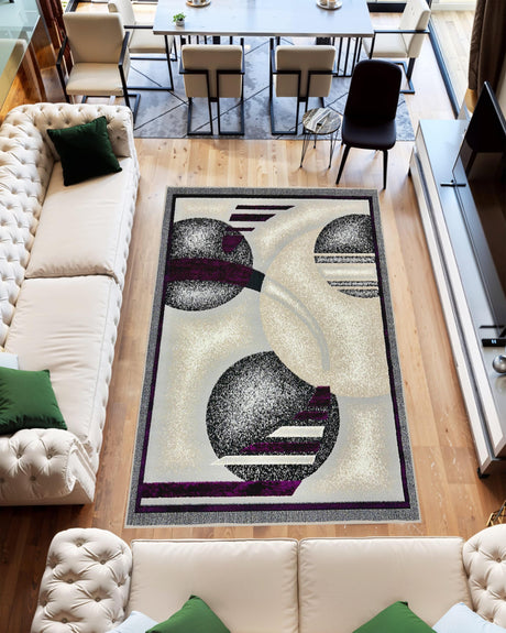 Star Area Rug 1327 Purple