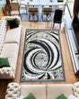Star Area Rug 1328 Black