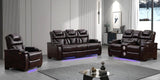 Braden (Power) Living Room Set - Brown