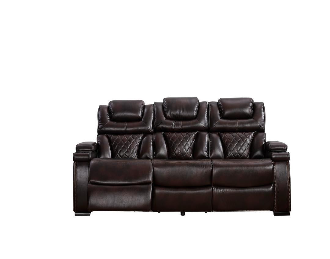 Braden (Power) Living Room Set - Brown