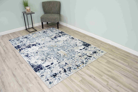 Trendy Area Rug 1412 Blue