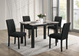 Resia Dining Set - Brown Marble