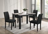 Resia Dining Set - Brown Marble