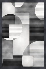 Urban Area Rug 15018 Black-Grey