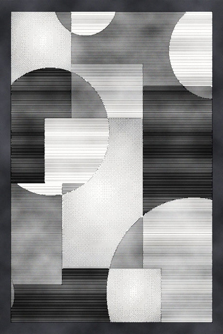 Urban Area Rug 15018 Black-Grey