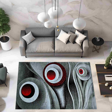 Premium Design 1504 Grey-Red