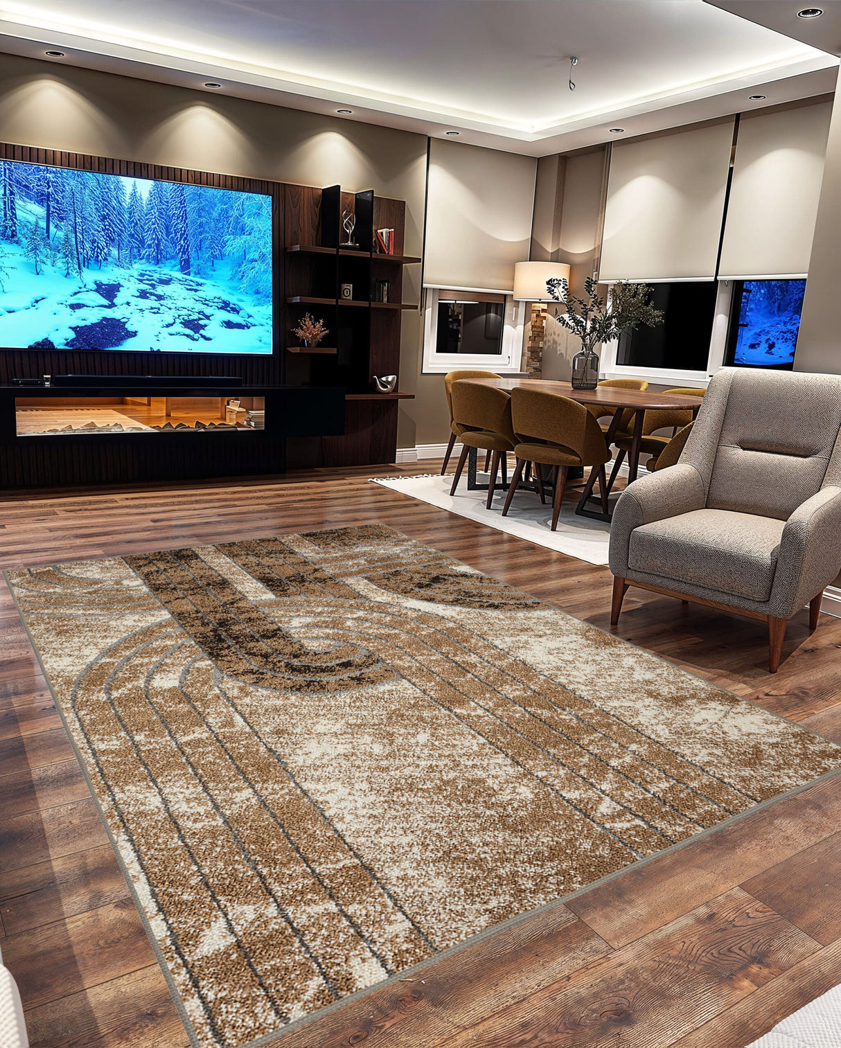Infinity Shaggy Area Rug 1523