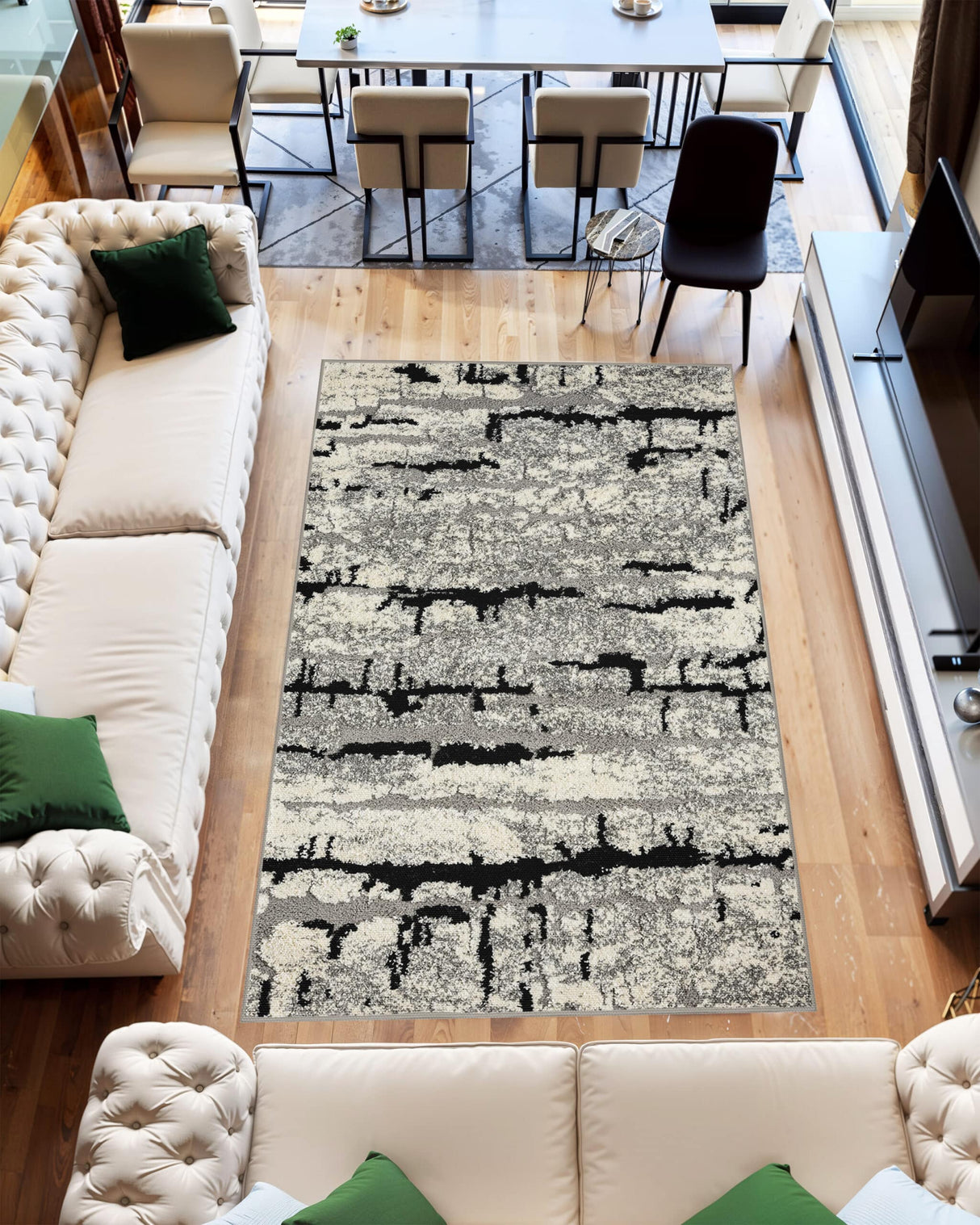 Infinity Shaggy Area Rug 1527 Grey