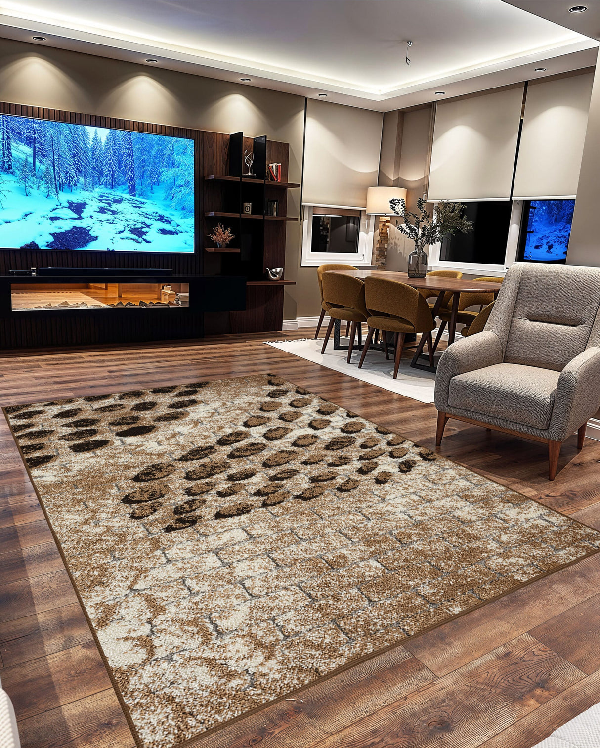 Infinity Shaggy Area Rug 1529
